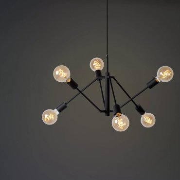 Lucide Lester - Hängeleuchte - Ø 50 x 150 cm - schwarz