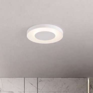 Nova Luce Pada - Deckenleuchte - Ø 40 x 5 cm - 25W dimmbar LED inkl. - Sand Weiß