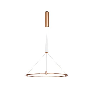 Nova Luce Dion - magnetische runde Struktur - Ø 60 x 120 cm - geeignet für maximal 60W LED - satiniertes Gold