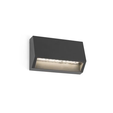Faro Must - Wandleuchte - 9,6 x 3 x 6 cm - 2W LED inkl. - IP65 - dunkelgrau