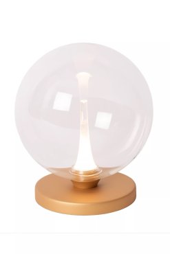 Lucide Gisela - Tischleuchte - Ø 16 x 17,5 cm - 4W LED inkl. - transparent