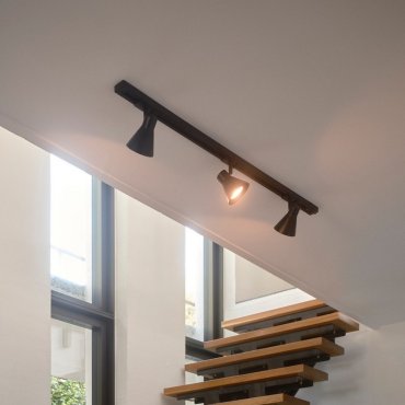 Nordlux Eik Link 3-Kit + 1M Rail - Schienenstrahler GU10 - Ø 8,5 x 16 cm - schwarz