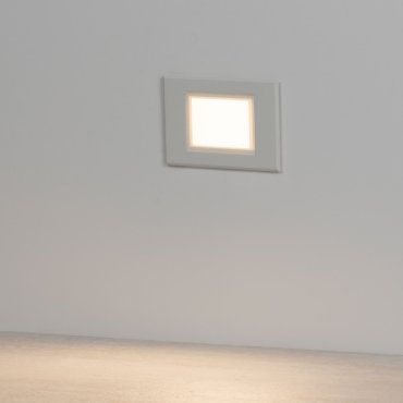 Nova Luce Rudy - Wandeinbauleuchte - 12 x 8 x 4,7 cm - 3W LED inkl. - IP65 - Sand Weiß