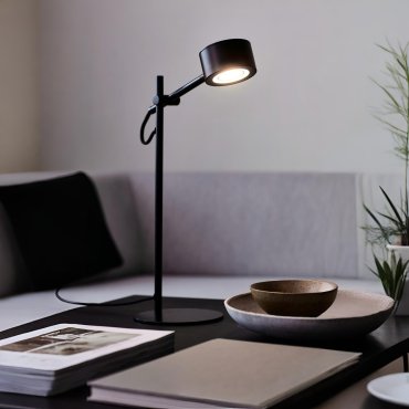 Nordlux Clyde - Tischleuchte - 25,5 x 15 x 40,7 cm - 3 Stufen Dimmer - 5,5W LED inkl. - schwarz