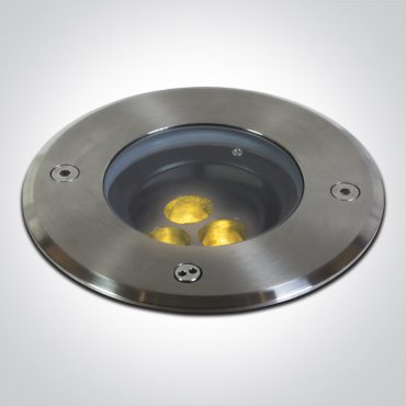 ONE Light Inground Tiltable Range - Bodenspot für den Außenbereich - Ø 150 mm, Ø 140 mm Einbaumaß - 3 x 1,5W LED inkl. - IP67 - Edelstahl