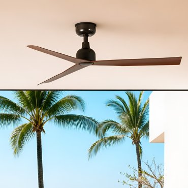 Faro Marine M - Deckenventilator für den Außenbereich - Ø 125 cm - IP44 - Dunkelbraun und dunkle walnuss