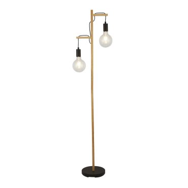 Searchlight Woody - Stehleuchte - 29 x 154,5 cm - schwarz und braun