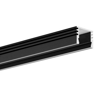 KLUS PDS-4-ALU - LED-Profil - 1,3 x 1 cm - 200cm Länge - schwarz