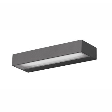 Nova Luce Fungo - Außenwandleuchte - 22 x 7,6 x 3,2 cm - 12W LED inkl. - IP65 - dunkelgrau