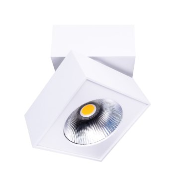 Maxlight Artu - Aufbaustrahler - 10 x 10 x 10 cm - 15W LED inkl - weiß
