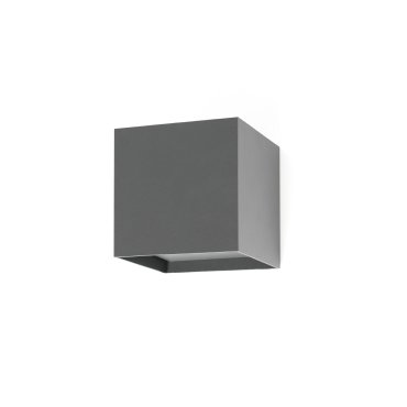 Faro Olan - Wandleuchte - 14,5 x 14 x 10,5 cm - 6W LED inkl. - IP65 - dunkelgrau