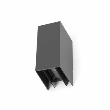 Faro Blind - Wandleuchte - 7,4 x 10,5 x 16,5 cm - 6W LED inkl. - IP65 - dunkelgrau