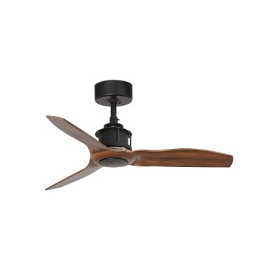 Faro Just Fan XS - Deckenventilator mit Fernbedienung - Ø 81 cm - dunkelbraun und schwarz