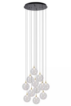 Lucide Gisela - Hängeleuchte - Ø 61 x 326 cm - 12 x 3,6W dimmbare LED inkl. - transparent