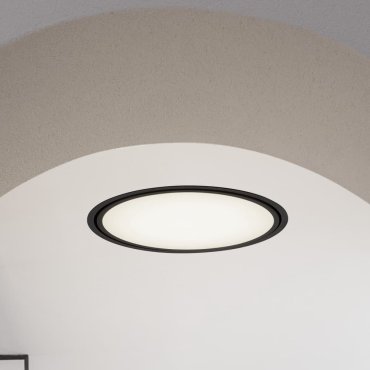 Nova Luce Perfect Profile Trimless - Einbaustrahler - Ø 440 mm, 420 mm Einbaumaß - 24W dimmbare LED inkl - 3000K - schwarz