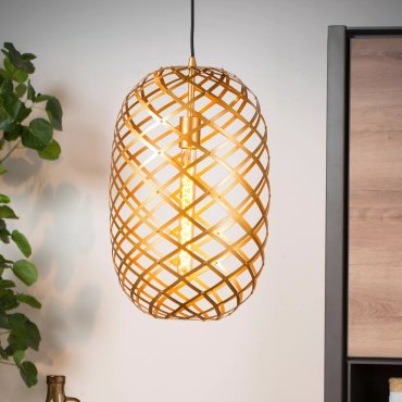 Lucide Wolfram - Pendelleuchte - Ø 32 x 180 cm - matt gold
