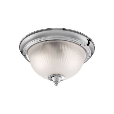 Searchlight Flush - Badezimmer-Deckenleuchte - Ø 29 x 15 cm - IP44 - Chrom