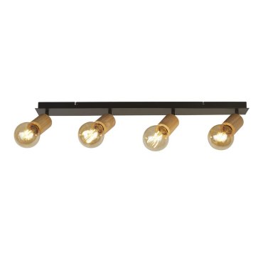 Searchlight Spinny - Aufbaustrahler 4L - 91,5 x 10 x 15 cm - mattschwarz