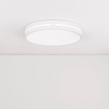 Nova Luce Wheel - Deckenleuchte - Ø 45 x 6 cm - 30W LED inkl. - sand weiß