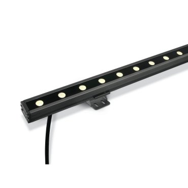 ONE Light LED Wandfluter - Strahler - 50 x 6 x 3,1 cm - 12 x 1W dimmbare LED inkl. - IP66 - grau - weiße Lichtfarbe