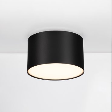 Nova Luce Marsa - Deckenleuchte - Ø 11 x 6,5 cm - 10W LED inkl. - Sand schwarz