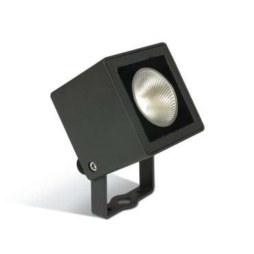 ONE Light Garden Square Spots - Bodenspot auf Erdspieß - 8 x 7 x 11,7 cm - 7W LED inkl. - IP65 - anthrazit