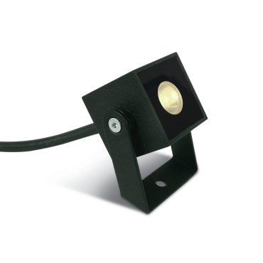 ONE Light Garden Square Spots - Outdoor Bodenspot - 4 x 4 x 6 cm - 1W LED inkl. - IP65 - anthrazit