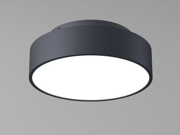 Artdelight Chicago - Deckenleuchte - Ø 25 x 9 cm - 19,5W dimmbare LED inkl - schwarz