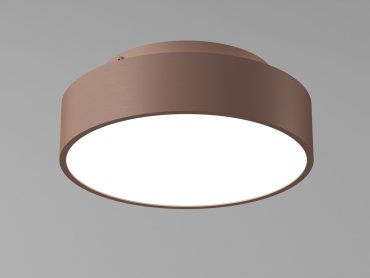 Artdelight Chicago - Deckenleuchte - Ø 25 x 9 cm - 19,5W dimmbare LED inkl - Bronze gebürstet