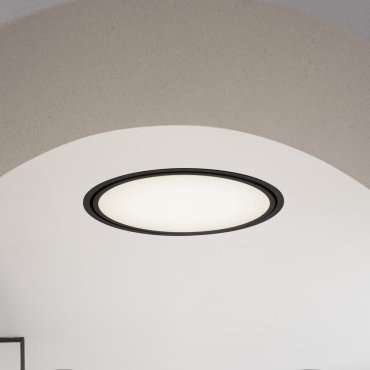Nova Luce Perfect Profile Trimless - Einbaustrahler mit Fernbedienung (inkl.) - Ø 1045 mm, 1030 mm Einbaumaß - 120W dimmbare LED inkl. - 2700K-6000K - schwarz