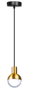 ETH Drop - hängeleuchte - Ø 10 x 200 cm - schwarz und gold