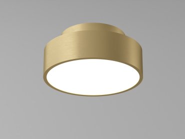 Artdelight Chicago - Deckenleuchte - Ø 15 x 6,8 cm - 9,8W dimmbare LED inkl - warm gold