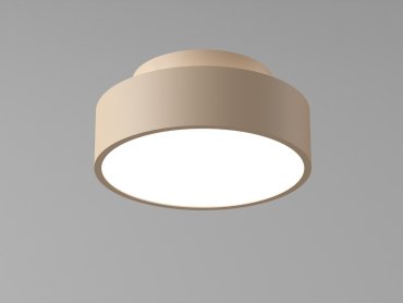 Artdelight Chicago - Deckenleuchte - Ø 15 x 6,8 cm - 9,8W dimmbare LED inkl - champagner