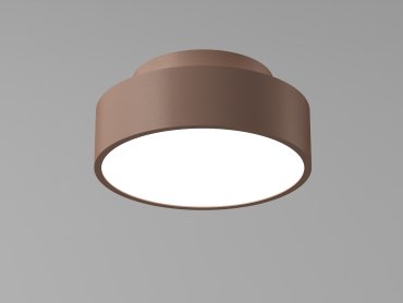 Artdelight Chicago - Deckenleuchte - Ø 15 x 6,8 cm - 9,8W dimmbare LED inkl - gebürstete Bronze