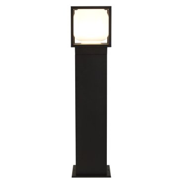 Searchlight Athens - Gartenmast - 15 x 15 x 65 cm - 9 W LED inkl. - IP54 - schwarz und opal
