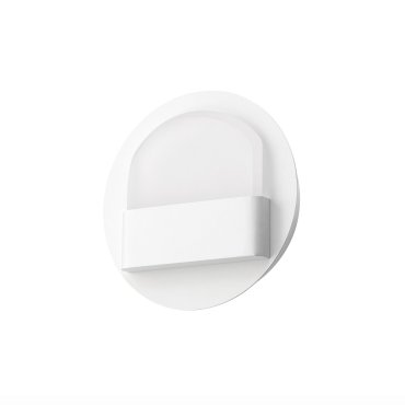 Nova Luce Polso - Wandleuchte - Ø 15 x 4,8 cm - 6W LED inkl. - matt weiß