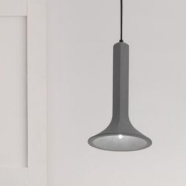Nova Luce Dylan - pendelleuchte - Ø 22,3 x 150 cm - grau