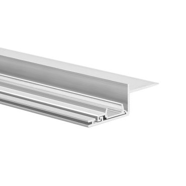 KLUS Nisa - LED-Einbauprofil für 12mm Gipskarton - 3,2 cm Fensterbreite - Aluminium