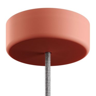 Creative Cables Eiva - weiche Silikon-Deckenkappe - ø 12,5 x 4 cm - IP65 - lachsrosa
