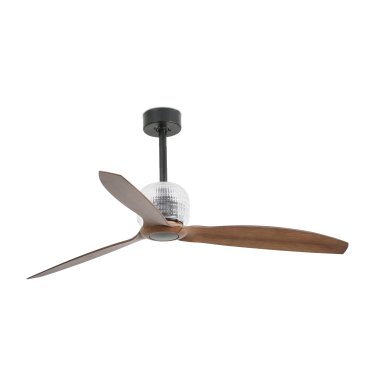 Faro Deco Fan - Deckenventilator mit Fernbedienung - Ø 128 cm - dunkelbraun und schwarz