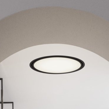 Nova Luce Perfect Profile Trimless - Einbaustrahler mit Fernbedienung (inkl.) - Ø 640 mm, 625 mm Einbaumaß - 40W dimmbare LED inkl. - 2700K-6000K - schwarz