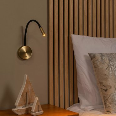 Lucide Asja - wiederaufladbare Wandleuchte - Ø 8,5 x 42,1 cm - 3W dimmbare LED inkl - gold