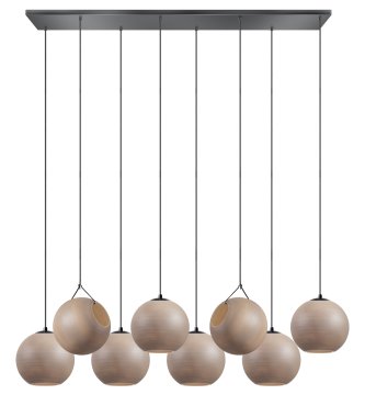 ETH Orb Saturn - pendelleuchte - 130 x 30 x 200 cm - schwarz und taupe