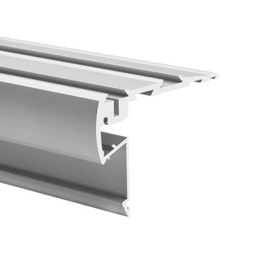 Klus STEPUS - LED-Profil für Treppenkanten - 5,71 x 7,97 cm - silber eloxiert