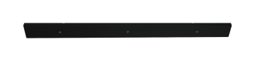 Artdelight Balk - Deckenplatte mit 3 Lichtpunkten - 120 x 9,5 x 3 cm - schwarz