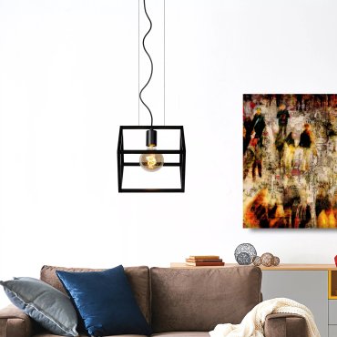 Lucide Fabian - Pendelleuchte - 25 x 28 x 161 cm - schwarz