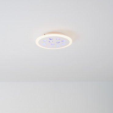 Nova Luce Astro - Deckenleuchte mit Fernbedienung- Ø 30 x 5 cm - 19W dimmbar LED inkl. - Sand Weiß