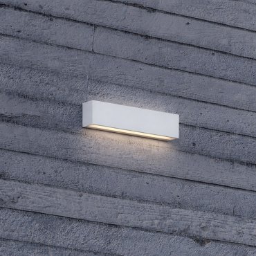 Nova Luce Allure - Außenwandleuchte - 26 x 6,5 x 5,1 cm - 22W LED inkl. - IP65 - Sand Weiß
