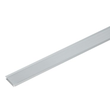 Elmark Elm6220/2-1000 - Aluminiumprofil für LED-Streifen mit matter PVC-Abdeckung - Unterputz - 1 Meter Länge