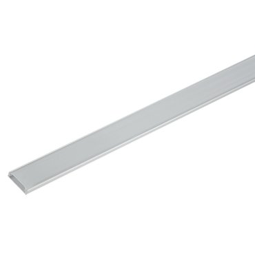 Elmark Elm6220/1-1000 - Aluminiumprofil für LED-Streifen mit matter PVC-Abdeckung - Aufbaumontage - 1 Meter Länge